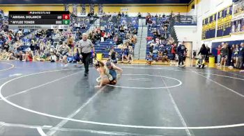 142 lbs Quarterfinal - Abigail Dolanch, Avella Area Hs vs Mylee Toner, Butler Hs