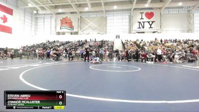 87 lbs Quarterfinal - Steven Abreu, GPS Wrestling Club vs Connor McAllister, Club Not Listed