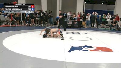 51 kg Cons. Sub-rd Of 32 - Damian DuChez, Maryland vs Tristan Mendenhall, Team Idaho Wrestling Club
