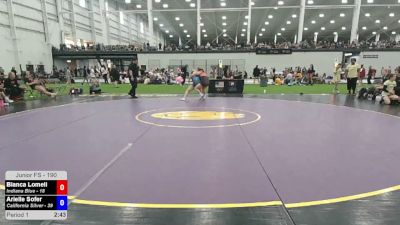190 lbs Bianca Lomeli, Indiana Blue vs Arielle Sofer, California Silver