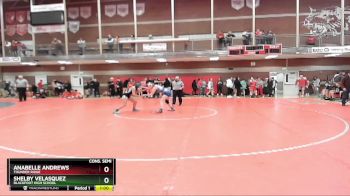 114 lbs Cons. Semi - Shelby Velasquez, Blackfoot High School vs Anabelle Andrews, Thunder Ridge