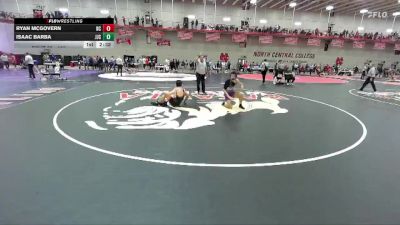 165 lbs Champ. Round 1 - Ryan McGovern, North Central vs Isaac Barba, Joliet Junior College