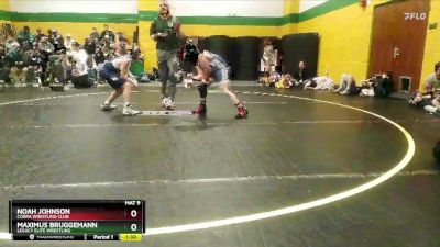 115 lbs Cons. Round 1 - Maximus Bruggemann, Legacy Elite Wrestling vs Noah Johnson, Cobra Wrestling Club