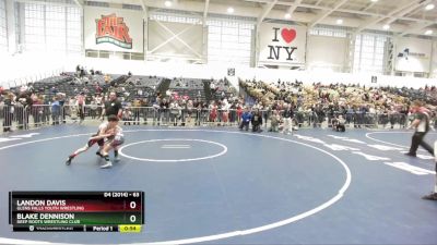 63 lbs Champ. Round 2 - Landon Davis, Glens Falls Youth Wrestling vs Blake Dennison, Deep Roots Wrestling Club