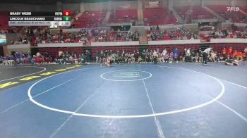 132 lbs Round 3 - 2nd Wrestleback And Semi-finals(16 Team) - Brady Webb, Comal Pieper vs Lincoln Beauchamo, Canyon Randall