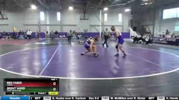 157 lbs 7th Place Match - Brent Ward, Iowa Wesleyan vs Ben Faber, Loras
