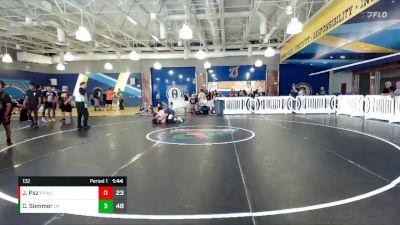 132 lbs Round 6 (8 Team) - Cannon Sommer, OutKast WC vs Jayce Paz, Palm Harbor WC