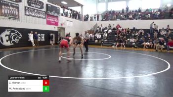 132 lbs Quarterfinal - Cael Harter, Annville Cleona vs Marvin Armistead, Berks Catholic