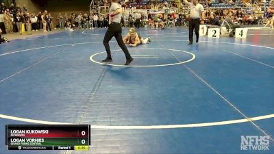 172 lbs Cons. Round 1 - Logan Kukowski, Dickinson vs Logan Vorhies, Grand Forks Central