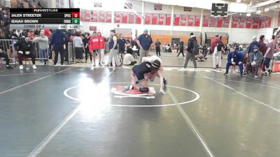 120 lbs Consi Of 4 - Jalen Streeter, Springfield Central vs Izaiah Brown, Framingham