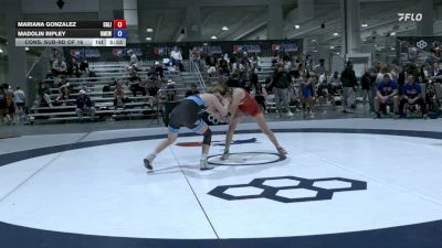 53 kg Cons. Sub-rd Of 16 - Mariana Gonzalez, California vs Madolin Ripley, USAW Maine East Wrestling Club