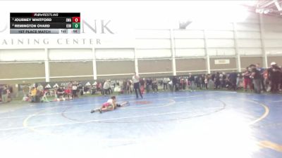 57 lbs 1st Place Match - Journey Whitford, Sanderson Wrestling Academy vs Remington Ovard, Evanston Elite Wrestling