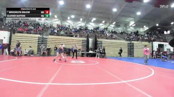 120 lbs Champ. Round 1 - Brooklyn Enlow, Henryville vs Clover Batton, Franklin