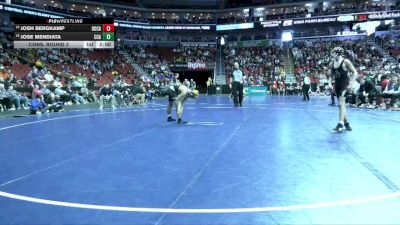 3A-120 lbs Cons. Round 2 - Josh Bergkamp, Dowling Catholic vs Jose Mendiata, Clear Creek-Amana