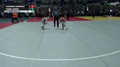 85 lbs 5th Place Match - Alejandro Rodriguez, St. James/Madelia vs Tommy Gundry, Crosby Ironton
