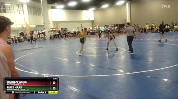 106 lbs Round 3 (10 Team) - Russ Haas, Monrovia Bulldogs vs Hayden Weiss, Dayton Bandits