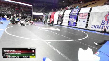 175 Class 1 lbs Champ. Round 1 - Jagger Sportsman, Marceline vs Noah Ridgel, Lift For Life Academy Charter