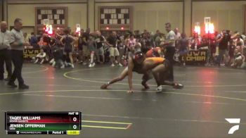 165 lbs Quarterfinal - Jensen Offerman, VHW vs Taqee Williams, Dover Bandits