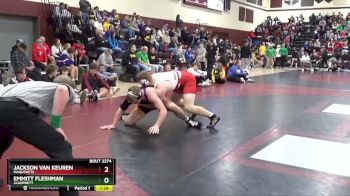 215 lbs Cons. Round 3 - Emmitt Fleshman, Alburnett vs Jackson Van Keuren, Maquoketa