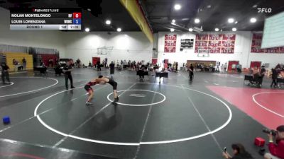 126-132 lbs Round 1 - Nolan Montelongo, Norte Vista vs Louis Lorenzana, Wolves Den Wrestling Club