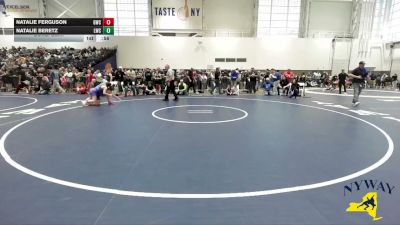 102 lbs Cons. Semi - Natalie Ferguson, Gowanda Wrestling Club vs Natalie Beretz, Lionheart Wrestling Club
