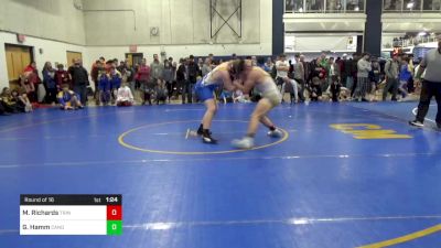 210 lbs Round Of 16 - Matthew Richards, Trinity vs Gavin Hamm, Canon-McMillan