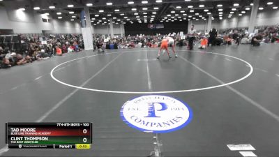 100 lbs Cons. Round 3 - Clint Thompson, The Best Wrestler vs Tad Moore, Blue Line Training Academy