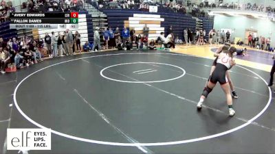 115 lbs. 5th Place Match - Fallon Dames, Middleburg vs Avery Edwards, Lee`s Summit North