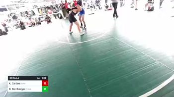 190 lbs Rr Rnd 4 - Kayden Cartee, Sunkist Kids / Monster Garage vs Ben Bomberger, Poway RTC