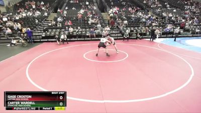 168 lbs Champ. Round 2 - Carter Wardell, Syracuse High School vs Gage Croston, Layton High School