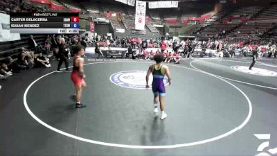 144 lbs Carter Delacerna, SAWA - Sacramento Area Wrestling Association vs Isaiah Mendez, TCWA - Tri-Counties Wrestling Association