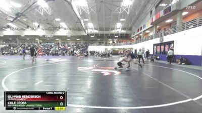 141 lbs Cons. Round 2 - Gunnar Henderson, Friends University vs Cole Cross, Eastern Oregon University (OR)