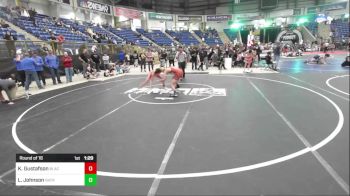 123 lbs Round Of 16 - Keegan Gustafson, Black Fox Wr Acd vs Lance Johnson, Natrona Colts