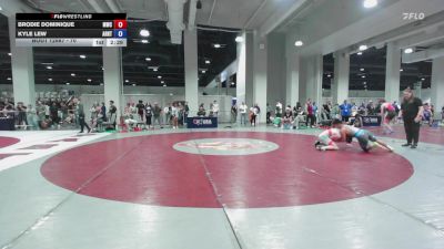 70 lbs Cons. Round 2 - Brodie Dominique, Michigan Wrestling Club vs Kyle Lew, Arkansas RTC
