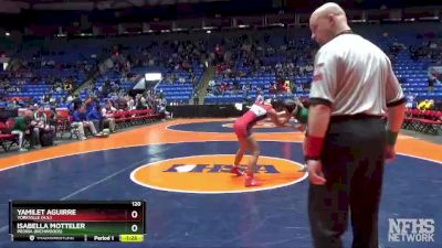 120 lbs Quarterfinal - Isabella Motteler, Peoria (Richwoods) vs Yamilet Aguirre, Yorkville (H.S.)