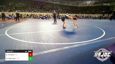 110 lbs Consi Of 4 - Kabella Fincher, Plainview Youth Wrestling Club vs Maggie Martinez, Team Tulsa Wrestling Club