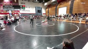 132 lbs Champ. Round 2 - Wyatt Holloway, Lander Valley vs Mason Child, Cokeville