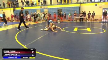 120 lbs Champ. Round 1 - Tyler Chrisp, Tonganoxie Wrestling Club vs Jeremy Welch, Kansas City Training Center