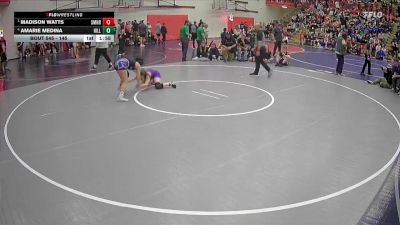 145 lbs Semifinal - Madison Watts, Sumner vs Amarie Medina, Hillsboro