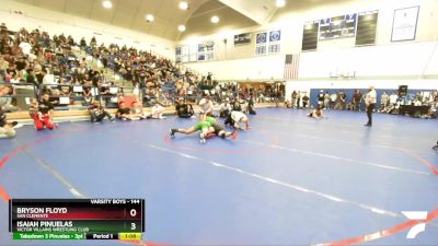 144 lbs Champ. Round 2 - Bryson Floyd, San Clemente vs Isaiah Pinuelas, Victor Villains Wrestling Club