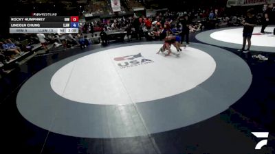 144 lbs Rocky Humphrey, IEWA - Inland Empire Wrestling Association vs Lincoln Chung, LAWA - Los Angles Wrestling Association