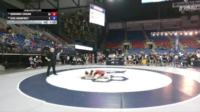 110 lbs Cons. Rd Of 16 - Serineh Crane, CA vs Zoe Dempsey, IL