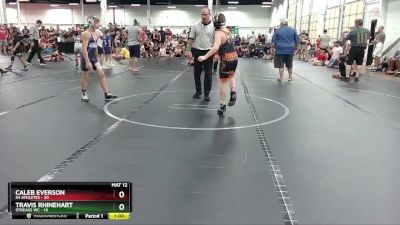 96 lbs Round 3 (4 Team) - Travis Rhinehart, Streaks WC vs Caleb Everson, 84 Athletes