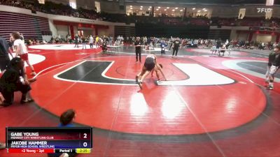 157 lbs Cons. Round 2 - Gabe Young, Midwest City Wrestling Club vs Jakobe Hammer, Pryor High School Wrestling