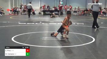 43 lbs Rr Rnd 2 - Caleb Pico, Lahaina Roughnecks vs Matthew Campos, Red Wave Wrestling