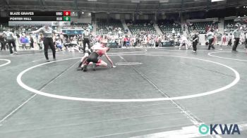 76 lbs Consi Of 4 - Blaze Graves, Red Ryder Wrestling Club vs Porter Hall, Husky WC