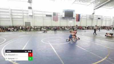 144 lbs Consolation - Blaine Claypool, Boulder City vs Elijah Vazquez, Eastvale Elite WC