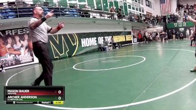 126 lbs Semifinal - Archer Anderson, Clarkston (MI) vs Mason Bauer, Ashland