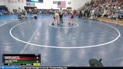 110 lbs Cons. Round 1 - Kaiden Shatto, Douglas Middle School vs Colten Otte, Wheatland