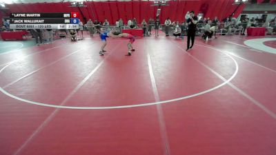 120 lbs 3rd Place Match - Layne Martin, Michigan Premier vs Jack Wallukait, Sebolt Wrestling Academy